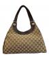 GUCCI (グッチ) チャーミーショルダーバッグ ベージュ・ダークブラウン：50000円