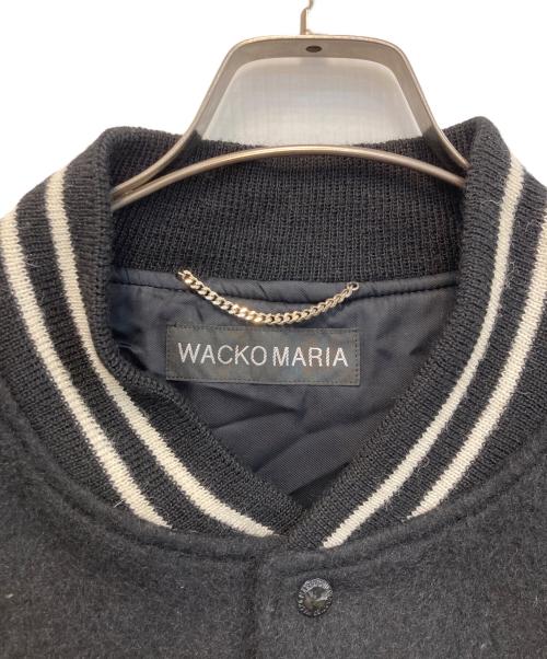 WACKO MARIA（ワコマリア）WACKO MARIA (ワコマリア) ウール・モヘアアバーシティジャケット/スタジャン ブラック サイズ:Xlの古着・服飾アイテム