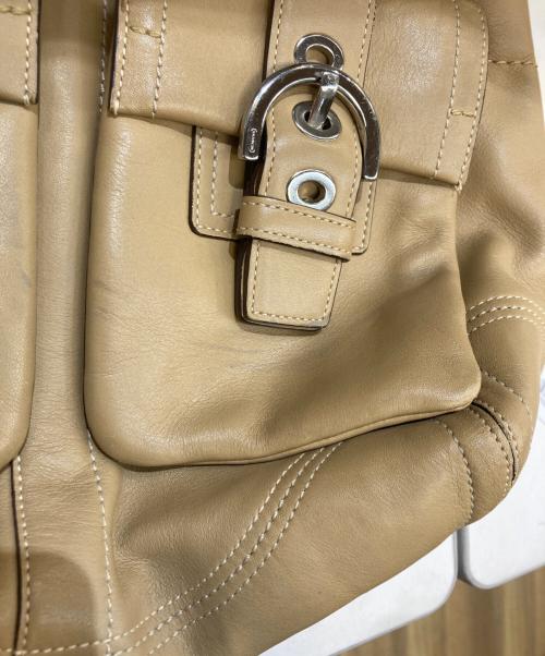 COACH（コーチ）COACH (コーチ) ソーホー レザートートバッグ ベージュの古着・服飾アイテム