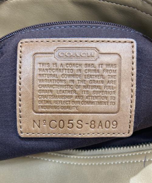 COACH（コーチ）COACH (コーチ) ソーホー レザートートバッグ ベージュの古着・服飾アイテム
