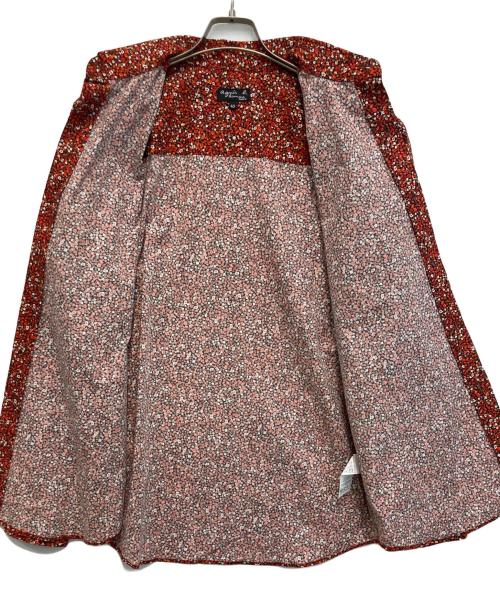 agnes b homme（アニエスベーオム）agnes b homme (アニエスベーオム) 花柄シャツ オレンジ サイズ:40の古着・服飾アイテム