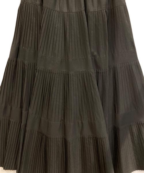 BEARDSLEY（ビアズリー）BEARDSLEY (ビアズリー) プリーツティアードスカート ブラック サイズ:FREEの古着・服飾アイテム