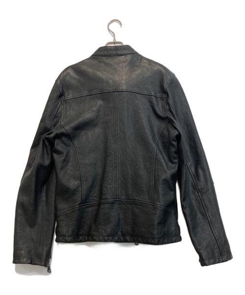 GARRETT（ギャレット）GARRETT (ギャレット) ラムレザーダブルライダースジャケット ブラック サイズ:50 未使用品の古着・服飾アイテム