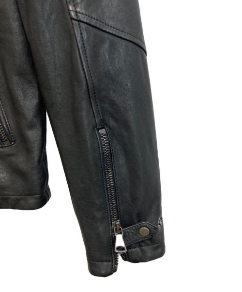 GARRETT（ギャレット）GARRETT (ギャレット) ラムレザーダブルライダースジャケット ブラック サイズ:50 未使用品の古着・服飾アイテム