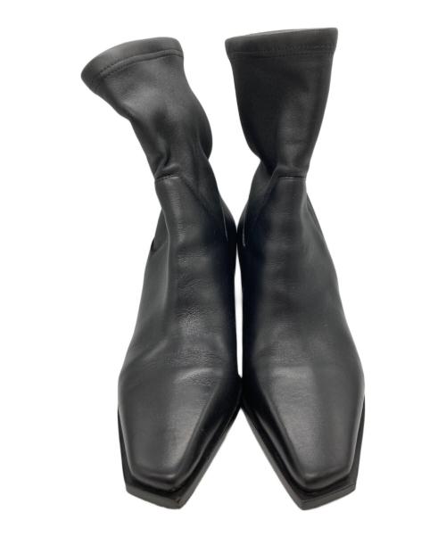 JIMMY CHOO（ジミーチュウ）JIMMY CHOO (ジミーチュウ) ハドレー アンクルブーツ ブラック サイズ:35の古着・服飾アイテム