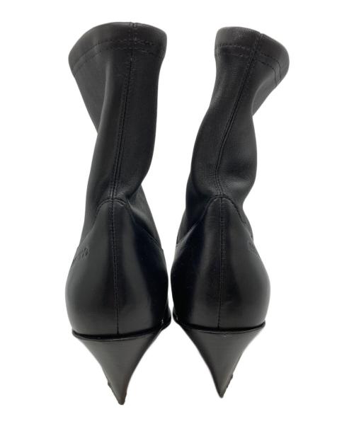 JIMMY CHOO（ジミーチュウ）JIMMY CHOO (ジミーチュウ) ハドレー アンクルブーツ ブラック サイズ:35の古着・服飾アイテム