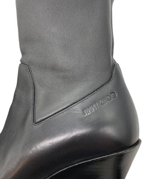 JIMMY CHOO（ジミーチュウ）JIMMY CHOO (ジミーチュウ) ハドレー アンクルブーツ ブラック サイズ:35の古着・服飾アイテム
