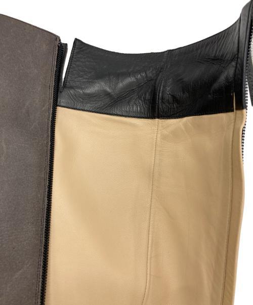 CHANEL（シャネル）CHANEL (シャネル) ココマークロングブーツ ブラック×グレー サイズ:34.5の古着・服飾アイテム
