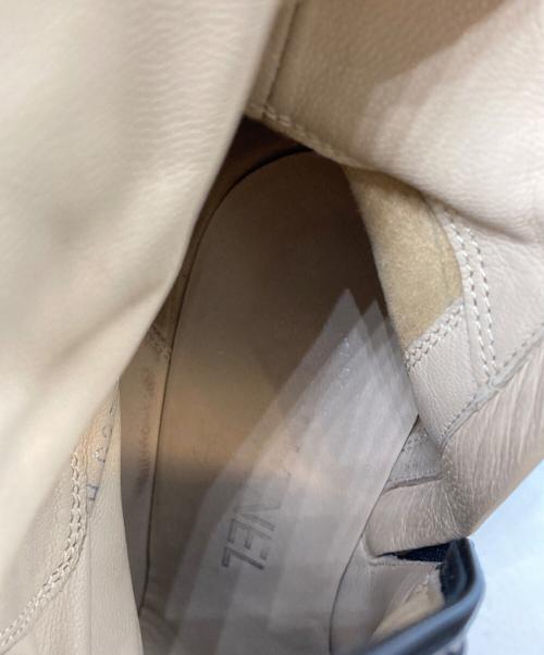 CHANEL（シャネル）CHANEL (シャネル) ココマークロングブーツ ブラック×グレー サイズ:34.5の古着・服飾アイテム