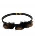 FENDI（フェンディ）の古着「レザーファーチョーカー/ブレスレット」｜ブラウン