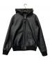 Schott（ショット）の古着「LEATHER FULL ZIP PARKA」｜ブラック
