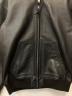中古・古着 Schott (ショット) LEATHER FULL ZIP PARKA ブラック サイズ:M：55000円