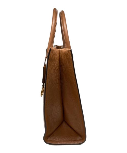 MICHAEL KORS（マイケルコース）MICHAEL KORS (マイケルコース) 2WAYレザートートバッグ ブラウンの古着・服飾アイテム