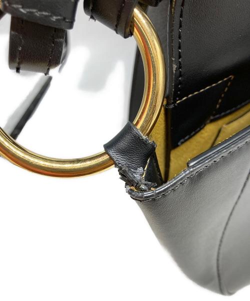 STELLA McCARTNEY（ステラマッカートニー）STELLA McCARTNEY (ステラマッカートニー) ミニマーリーロゴショルダーバッグ ブラックの古着・服飾アイテム