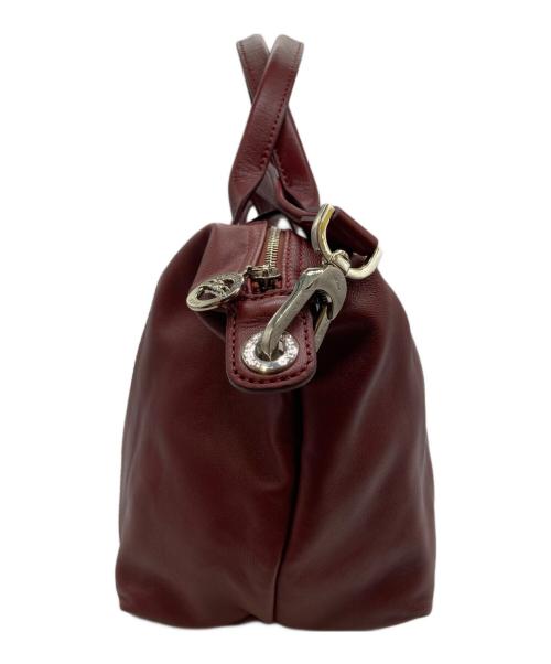 LONGCHAMP（ロンシャン）LONGCHAMP (ロンシャン) ルプリアージュキュイール 2WAYバッグ レッドの古着・服飾アイテム