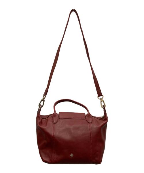 LONGCHAMP（ロンシャン）LONGCHAMP (ロンシャン) ルプリアージュキュイール 2WAYバッグ レッドの古着・服飾アイテム