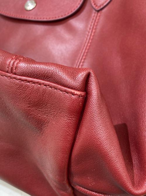 LONGCHAMP（ロンシャン）LONGCHAMP (ロンシャン) ルプリアージュキュイール 2WAYバッグ レッドの古着・服飾アイテム