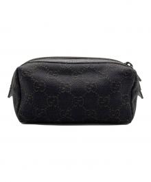 GUCCI（グッチ）の古着「GGキャンパスポーチ」｜ブラウン