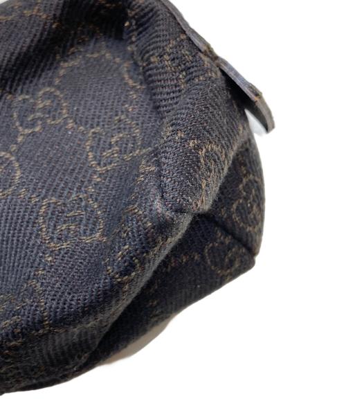 GUCCI（グッチ）GUCCI (グッチ) GGキャンパスポーチ ブラウンの古着・服飾アイテム