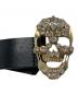 PHILIPP PLEIN (フィリッププレイン) 髑髏バックルベルト スカル ブラック：5000円