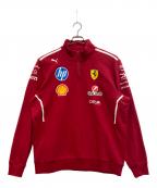 PUMAプーマ）の古着「フェラーリルクレールハミルトンハーフジップ」｜レッド