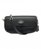 COACHコーチ）の古着「Hailey Flap Bag/ヘイリーフラップバッグ」｜ブラック