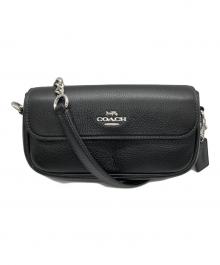 COACH（コーチ）の古着「Hailey Flap Bag/ヘイリーフラップバッグ」｜ブラック