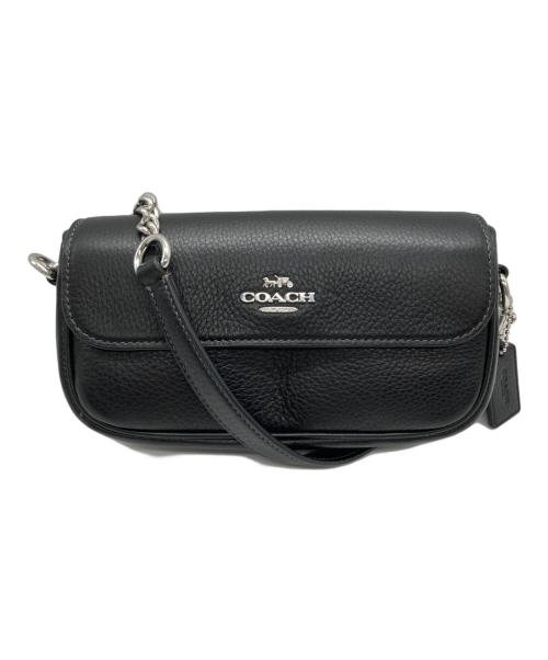 COACH（コーチ）COACH (コーチ) Hailey Flap Bag/ヘイリーフラップバッグ ブラックの古着・服飾アイテム
