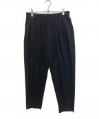 N.HOOLYWOODエヌ ハリウッド）の古着「WIDE TAPERD EASY SLACKS/ワイドテーパードイージースラックス」｜ブラック