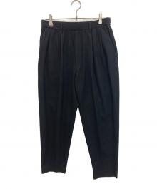 N.HOOLYWOOD（エヌ ハリウッド）の古着「WIDE TAPERD EASY SLACKS/ワイドテーパードイージースラックス」｜ブラック
