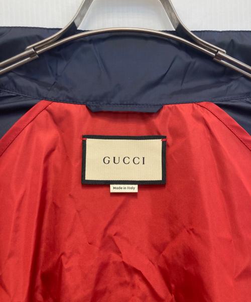 GUCCI（グッチ）GUCCI (グッチ) インターロッキングG ウィンドブレーカー ネイビー・レッド サイズ:52の古着・服飾アイテム