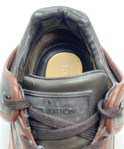 LOUIS VUITTON（ルイ ヴィトン）LOUIS VUITTON (ルイ ヴィトン) モノグラム レザースニーカー ダークブラウン・ブラウン サイズ:7の古着・服飾アイテム