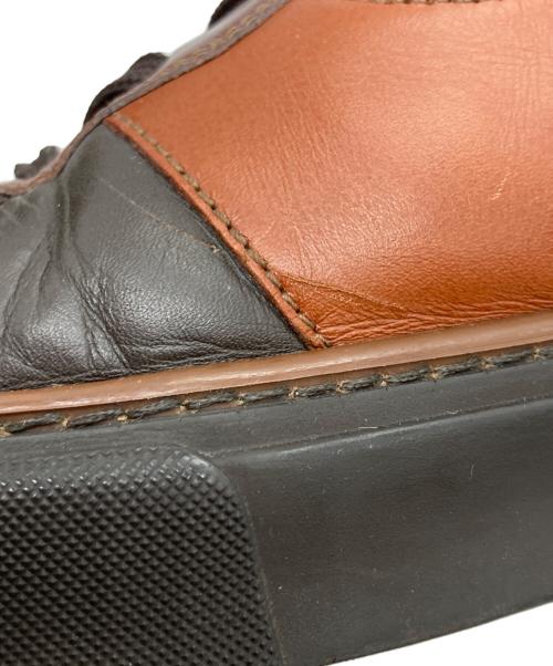 LOUIS VUITTON（ルイ ヴィトン）LOUIS VUITTON (ルイ ヴィトン) モノグラム レザースニーカー ダークブラウン・ブラウン サイズ:7の古着・服飾アイテム