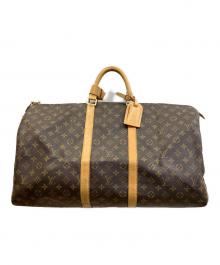 LOUIS VUITTON（ルイ ヴィトン）の古着「モノグラム / キーポル55 トラベルバッグ」｜ブラウン