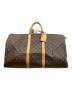 LOUIS VUITTON（ルイ ヴィトン）の古着「モノグラム / キーポル55 トラベルバッグ」｜ブラウン