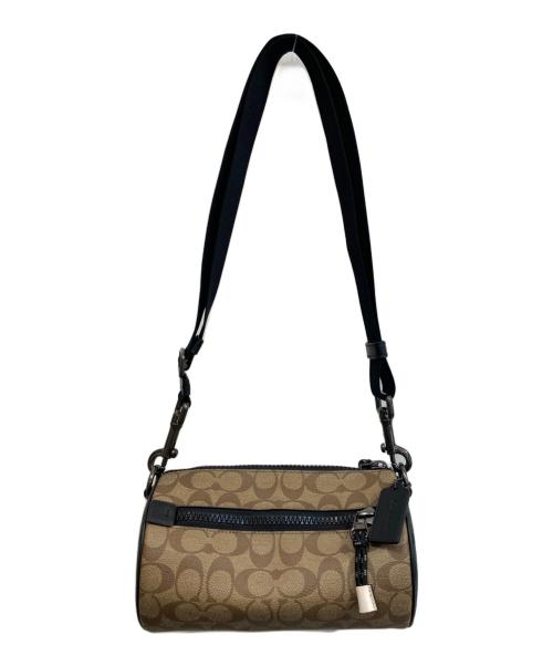 COACH（コーチ）COACH (コーチ) シグネチャー ミニボストンバッグ ベージュの古着・服飾アイテム
