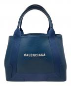 BALENCIAGAバレンシアガ）の古着「ネイビー カバ S/トートバッグ」｜ブルー