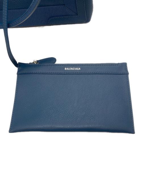 BALENCIAGA（バレンシアガ）BALENCIAGA (バレンシアガ) ネイビー カバ S/トートバッグ ブルーの古着・服飾アイテム
