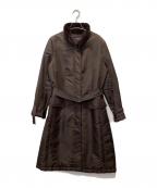 LANVIN COLLECTIONランバンコレクション）の古着「ミンクファー中綿ロングコート」｜ブラウン