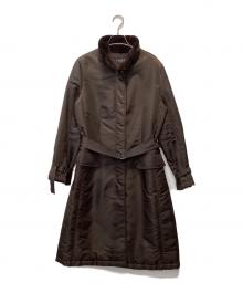 LANVIN COLLECTION（ランバンコレクション）の古着「ミンクファー中綿ロングコート」｜ブラウン