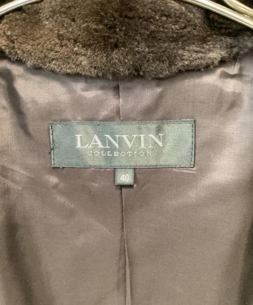 LANVIN COLLECTION（ランバンコレクション）LANVIN COLLECTION (ランバンコレクション) ミンクファー中綿ロングコート ブラウン サイズ:40の古着・服飾アイテム