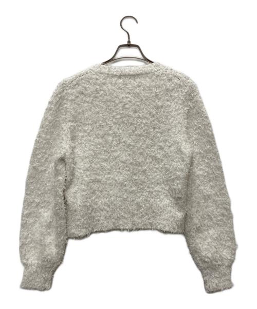 JUSGLITTY（ジャスグリッティー）JUSGLITTY (ジャスグリッティー) 25SS ツイーディークルーカーディガン ホワイト サイズ:2 未使用品の古着・服飾アイテム