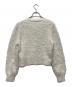 JUSGLITTY (ジャスグリッティー) 25SS ツイーディークルーカーディガン ホワイト サイズ:2 未使用品：7000円