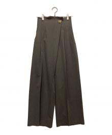 Rirandture（リランドチュール）の古着「ハイウエストラップパンツ」｜グレー