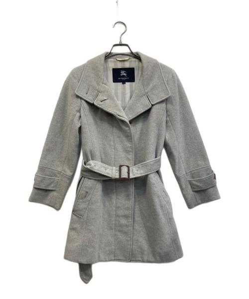 BURBERRY LONDON（バーバリーロンドン）BURBERRY LONDON (バーバリーロンドン) アンゴラウールコート グレー サイズ:38の古着・服飾アイテム