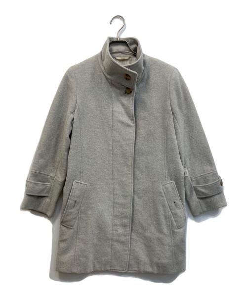 BURBERRY LONDON（バーバリーロンドン）BURBERRY LONDON (バーバリーロンドン) アンゴラウールコート グレー サイズ:38の古着・服飾アイテム
