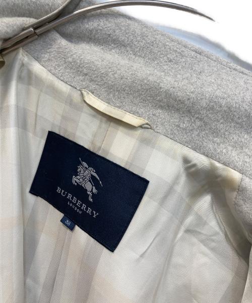 BURBERRY LONDON（バーバリーロンドン）BURBERRY LONDON (バーバリーロンドン) アンゴラウールコート グレー サイズ:38の古着・服飾アイテム