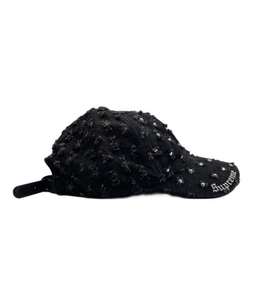SUPREME（シュプリーム）Supreme (シュプリーム) 26FW Rhinestone Denim Cap/ラインストーンデニムキャップ ブラックの古着・服飾アイテム