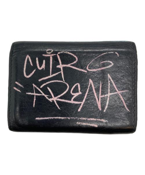 BALENCIAGA（バレンシアガ）BALENCIAGA (バレンシアガ) Graffiti Papier Mini Wallet グラフィックペーパーウォレット ブラックの古着・服飾アイテム