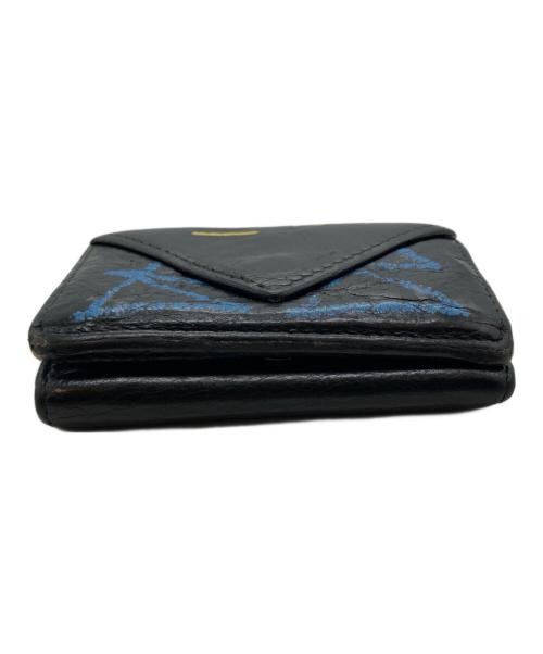 BALENCIAGA（バレンシアガ）BALENCIAGA (バレンシアガ) Graffiti Papier Mini Wallet グラフィックペーパーウォレット ブラックの古着・服飾アイテム